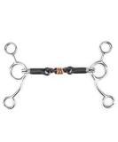 Doact Western Treensen Bit - Sweet Iron 5.5 Slider Roller O-Ring Bridle Bits for Horses | Junior Cowhorse Copper Eggbutt Dog Bone 3-Part Loose - Buy Online on GoSupps.com