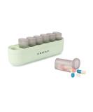 7-Day Pill Organizer | Compact Travel Case for Daily Medication | Green - International Shipping Available - Buy Online on GoSupps.com