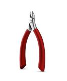 BEZOX Professional Cuticle Clipper - Half Jaw (5mm) Precision Cutters with Silicone Handle for Expert Manicures | Premium Red Nail Tool for Salon-Worthy Finish - Buy Online on GoSupps.com