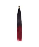 Feather Hair Extension 2 pcs Long Bone Straight Synthetic Hair Extension Easy Silky Bulk Crochet Braid Bundle Pre Stretched Fiber Braiding (Color : Tbug Size : 22inches) 22inches Tbug - Buy Online on GoSupps.com