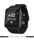 Meifox Silicone Replacement Band for Garmin Forerunner 35 Watch - Black - Buy Online on GoSupps.com