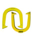 Yellow Finish Cadet Pitching Horseshoes - NHPA Sanctioned for Tournament Play - Drop Forged Steel - Lightweight - 2 Shoes - Buy Online on GoSupps.com