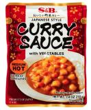 S&B Japanese Curry Sauce with Vegetables 210g (No Meat Contained) - Medium Hot Flavour - Buy Online on GoSupps.com
