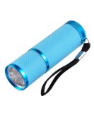 Mini 9 LEDs 395nm UV Flashlight for LED UV Gel Nail Curing Lamp and Facial Mask Detection - Buy Online on GoSupps.com