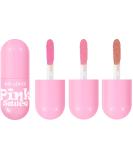Pink Lipstick Set - Waterproof High Pigment & Non-Smudge Liquid Lip Gloss - Long-Lasting Makeup for Women - Pack of 3 - Buy Online on GoSupps.com