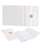 120 Pack Pre-Folded Vellum Jackets for 5x7 Invitations - Transparent Wedding Invitation Wraps for Wedding, Baby Shower, Birthday - Clear Vellum Paper - 5x7 Size - Buy Online on GoSupps.com