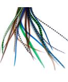 Real Feather Hair Extensions - forest (5 Feathers) - Buy Online on GoSupps.com