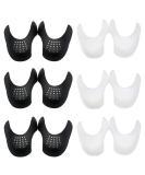 6 Pairs Anti-Wrinkle Shoe Crease Protectors for Air Force Shoes - Toe Box Guards for Sneakers and Casual Shoes - Prevent Creases on Men's 7-12/Women's 5-8 - Black/White - Buy Online on GoSupps.com