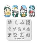 Alexnailart Nail Stamping Printing Plate Template Image Plate Stamper Scraper Starry sky Moon Tree Pattern Nail Art Decoration DIY Print Manicure Design FA025 - Buy Online on GoSupps.com