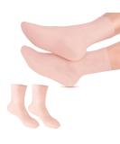 Silicone Moisturizing Gel Heel Socks - Anti-Slip Spa Socks for Dry Cracked Feet - Skin Care Men's Women's Soft Long Moisturizing Socks - Non Slip Dots - SEBS Material with Vitamin - Skin L (40-44) - Buy Online on GoSupps.com