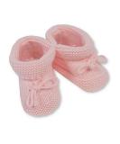 Royal Icon Baby Booties 0-3 Months | Warm & Safe Baby Slippers | Knitted Bow Baby Boots | Newborn Bootees for Babies Ri359 Pink - Buy Online on GoSupps.com