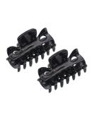 Parcelona French Classic Small Celluloid Hair Claw Clip - No Slip Grip - Made in France (Solid Black) - Buy Online on GoSupps.com