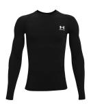 Under Armour Boys' HeatGear Long-Sleeve T-Shirt Black (001)/Pitch Gray Large - Buy Online on GoSupps.com