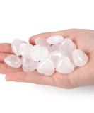 XIANNVXI 10 Pcs Clear Quartz Crystals Heart Gemstone Set - Reiki Crystal Beginner's Gifts | Polished Love Palm Pocket Stones - Buy Online on GoSupps.com