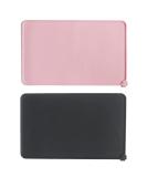 Waterproof Non-Slip Silicone Dog & Cat Feeding Mat - 2-Part Set Bowl Pad (48x30cm) in Black & Pink - Ideal for Food & Water Bowls - Buy Online on GoSupps.com