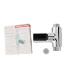 TBKoly LED Display Shower Thermometer - Self-Generating Electricity, Water Flow, Silver - Buy Online on GoSupps.com