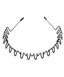 Headband - Hair Bands for Men Non-Slip Durable Wavy Metal Hair Hoop Multi-Style Black Spring Headbands Unisex Outdoor Sports Hair Band Accessories for Women Men (1 pack) black 1 - Buy Online on GoSupps.com