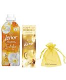 Lenor Fabric Conditioner Wellbeing Collection 26 Washes 858ml + Lenor in Wash Scent Booster Beads 176 gr Gold Orchid Bundle Scent + for You: Organza Small Bag - Buy Online on GoSupps.com