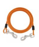 Dongker Hofleine Dog Tie-Out Linen - 3m Heavy Duty Leash with 360 Rotation Buckle for Small/Medium Dogs Up to 130 lbs - Orange | International Shipping Available - Buy Online on GoSupps.com