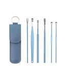 Lmyzcbzl Ear Wax Remover Kit - Stainless Portable Ear Cleaning Set (6 Pcs) - Blue Earwax Cleaner Tool - Buy Online on GoSupps.com