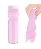 COMNICO 6oz Root Comb Applicator Bottle - Portable Hair Dye Brush Cap - Pink - Buy Online on GoSupps.com