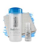 Buy Blue Free View Glasses Bath Set | Includes 50ml Cleaner & Microfiber Cloth | Optician Quality Glasses Cleaning | International Shipping Available - Buy Online on GoSupps.com