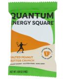 Quantum Energy Squares Coffee-Infused Energy Bars - Salted Peanut Butter Crunch Plant-Based Gluten Free Non-GMO Kosher (8-Pack) - International Shipping Available - Buy Online on GoSupps.com
