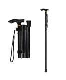 supregear Folding Walking Stick Adjustable Collapsible Walking Stick - Lightweight Portable Balancing Walking Aid - Travel Walking Cane for Elderly Adults Men Women Black - Buy Online on GoSupps.com