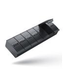 Large Pill Organizer Weekly, Barhon Daily Vitamin Case Box Large Capacity Compartments, 7 Day Pill Containers for Medicine Supplements Fish Oil Black - Buy Online on GoSupps.com