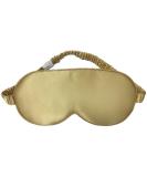 Yunchi 100% Silk Sleeping Mask for Men & Women - 19 Momme Pure Mulberry Eye Mask in Champagne Gold - Ultimate Comfort & Sleep Quality - Buy Online on GoSupps.com