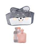 Stickerboy Hot Water Bottle PVC Pouch with Plush Cover - Hot Water Bag for Neck, Shoulders, Back & Abdomen - Buy Online on GoSupps.com