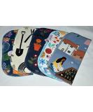 Set of 5 Gardening Love 2 Ply Printed Flannel Little Wipes 8x8 Inches - Buy Online on GoSupps.com