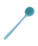 DNC Silicone Back Scrubber for Shower Soft Bath Brush with Long Handle (Blue) - Buy Online on GoSupps.com