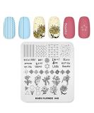 KADS Nail Art Stamping plate Nail Template Nail Art Design Tool Nail DIY Design Image Plate (FL048) - Buy Online on GoSupps.com