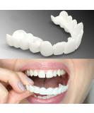 Buy 2 Pairs of Temporary Dentures | Perfect Smile Veneers Snap-On Teeth | Clip-On Top & Bottom Fake Teeth | Instant Natural Dentures - Buy Online on GoSupps.com