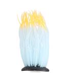 Buy Silicone Anemone Coral Ornament - Realistic Artificial Aquarium Decor in Orange Blue Green & Purple - Buy Online on GoSupps.com