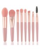 Mini 8 Travel Makeup Brush Set - Perfect Bridesmaid Gift & Foundation Brush for On-the-Go Beauty - Buy Online on GoSupps.com