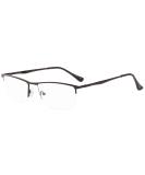 Eyekepper Quality Half Rim Metal Reading Glasses Spring Hinge Reading Aid in Black+0.50 Black 0.5 Diopters - Buy Online on GoSupps.com
