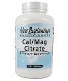 180 Capsules Calcium/Magnesium Citrate Supplement - Enhanced Bone Health Formula - Buy Online on GoSupps.com