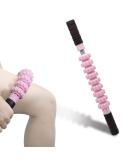 Bendable massage roller anti-cellulite fascia roll with handle multifunctional muscle massage roller fascia rod lymphatic drainage pain relief suitable for legs back shoulders and neck pink - Buy Online on GoSupps.com