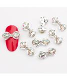 10pcs 3D Nail Art Crystal Rhinestone Bow Big Gems Charms for Nail Art Decoration Jewelry Sparkle Craft DIY Beads (#3029 10pcs) - Buy Online on GoSupps.com