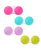 Buy Weescie 4 Colorful Contact Lens Containers - Leak-Proof Travel Set for Home & Travel | Durable Glasses Case - Buy Online on GoSupps.com