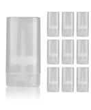 10 PCS 15g Clear Oval Lip Balm & Deodorant Containers - Travel Size Twist Up Hair Wax & Lipstick Tube Set - Buy Online on GoSupps.com
