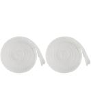 FRCOLOR 2 Rolls Elastic First Aid Sports Wrap - Tubular Bandages & Mesh Fix Net Tape - 200x5.8cm - White - International Shipping - Buy Online on GoSupps.com