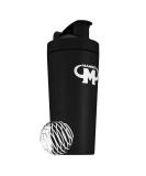 Mammut Nutrition stainless steel protein shaker with integrated sieve and spiral ball - black - Buy Online on GoSupps.com