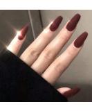 Brishow Ballerina Matte Artificial Nails - Brown Acrylic Press-On Full Cover - 24 pcs for Women & Girls - International Shipping - Buy Online on GoSupps.com