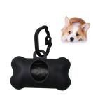 ZENVALY Dog Poop Bag Dispenser Dog Waste Bag Dispenser with Clip Lead 1 Roll of Poop Bags Black - Buy Online on GoSupps.com