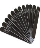 Cliganic Nail File Set 180/240 Grit - 12 Pack Professional Emery Boards for Natural, Gel & Acrylic Nails - Washable Double Sided Kit | 90 Days Warranty - Buy Online on GoSupps.com