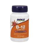 NOW B-12 5000 mcg Lozenges - 60 Count (Pack of 1) - Buy Online on GoSupps.com