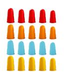 TEHAUX 20pcs Finger Cots | Rubber Finger Protectors & Caps for Sewing Hot Glue Anti-Static | Durable Finger Cushions and Gloves - Buy Online on GoSupps.com